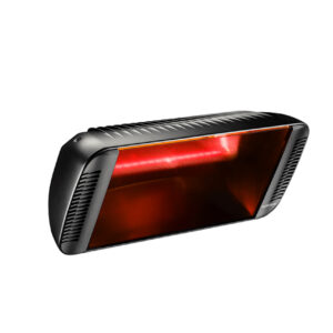 Infrared radiant heater Heliosa 66-black, with glassware