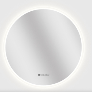 LED illuminated mirror with infrared heating panel