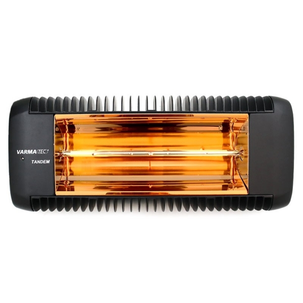 Infrared floodlight Varma Tandem, Black, Remote control, 2000w, IPX5