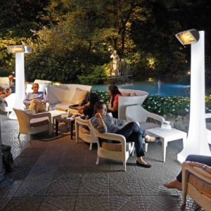 OBELISK lighting post + radiant heater (2000w)