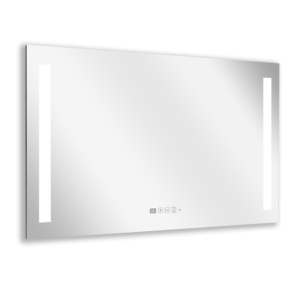 LED illuminated mirror with infrared heating panel