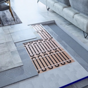 Infrared heating mat with flat cable 150w/1m2